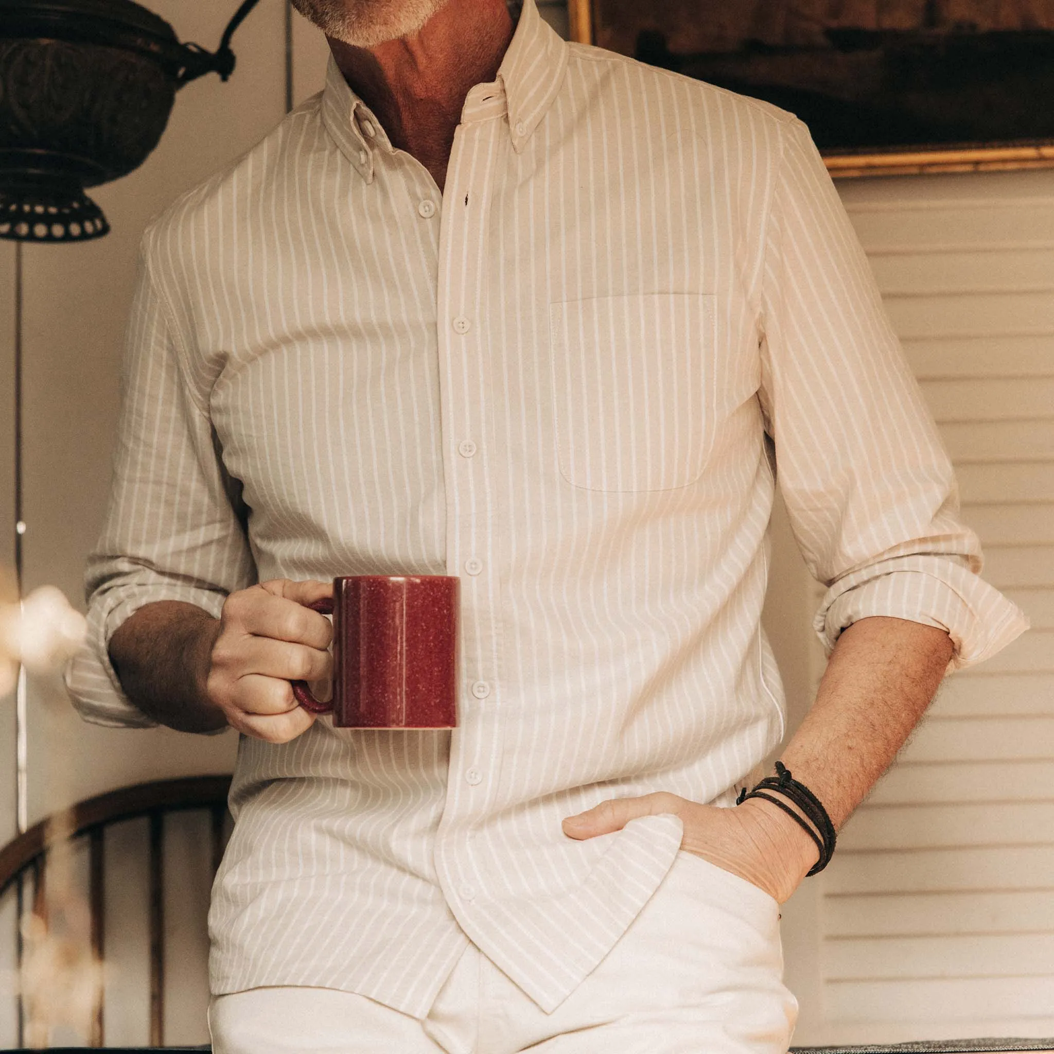 The Jack in Sunburn Stripe Oxford sold by Taylor Stitch product image thumbnail 3