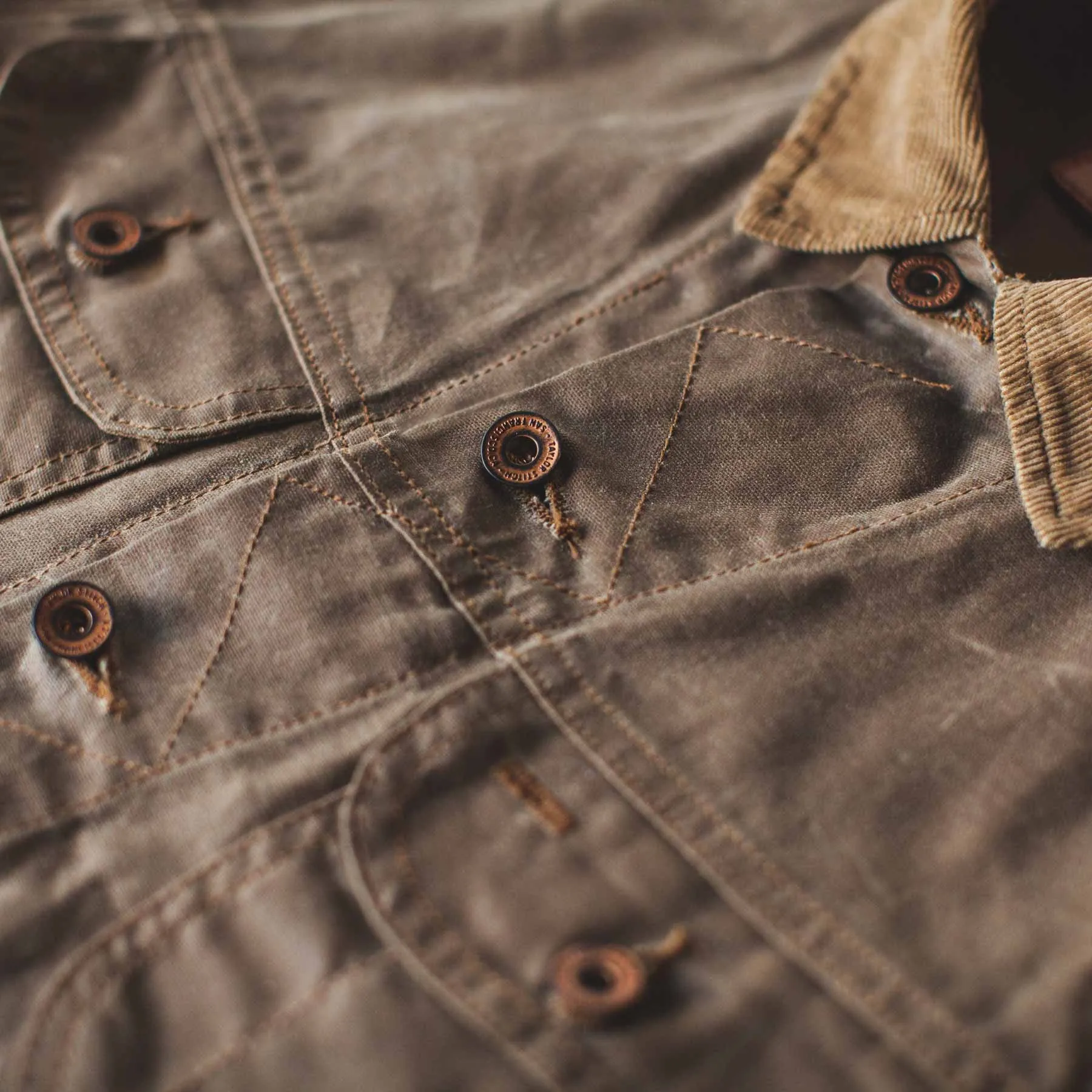 The Long Haul Jacket in Field Tan Waxed Canvas sold by Taylor Stitch product image thumbnail 5