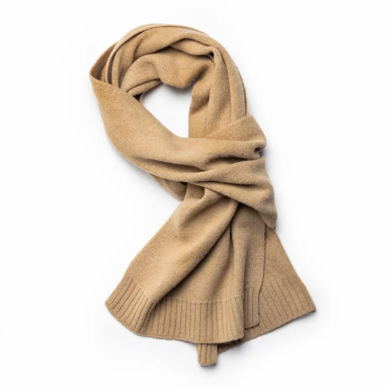 The Lodge Scarf in Camel sold by Taylor Stitch