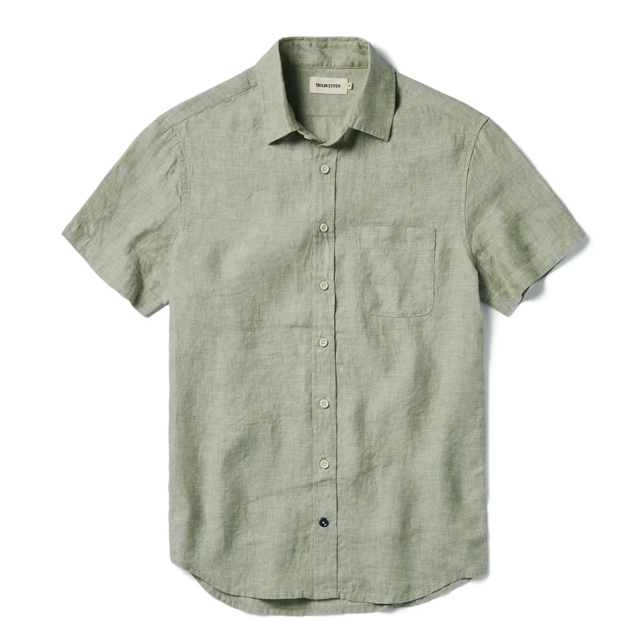 The Short Sleeve California in Army Hemp sold by Taylor Stitch