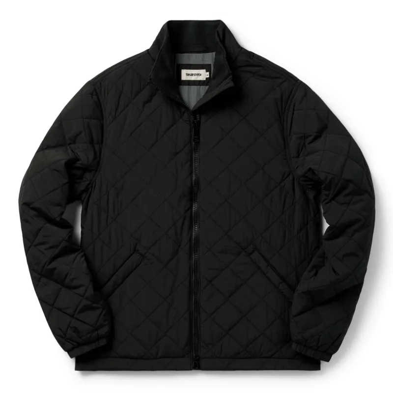 The Vertical Jacket in Black sold by Taylor Stitch
