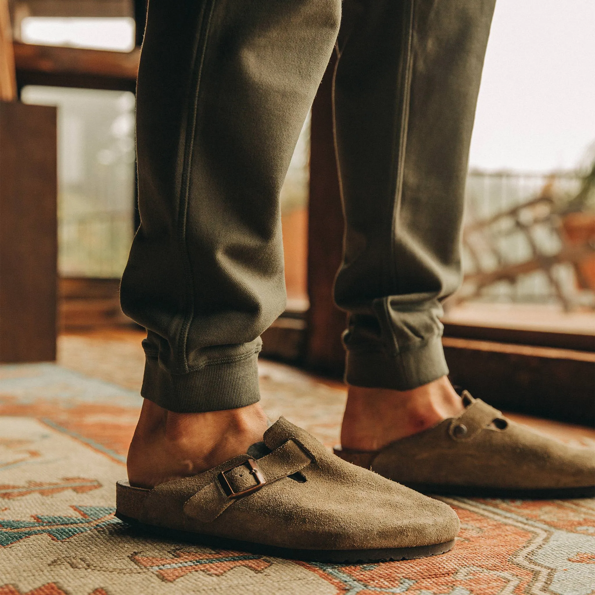 The Fillmore Pant in Dark Olive Terry sold by Taylor Stitch product image thumbnail 4