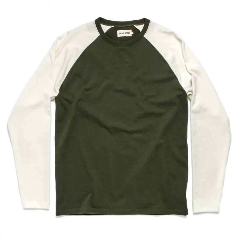 The Heavy Bag Baseball Tee in Cypress sold by Taylor Stitch