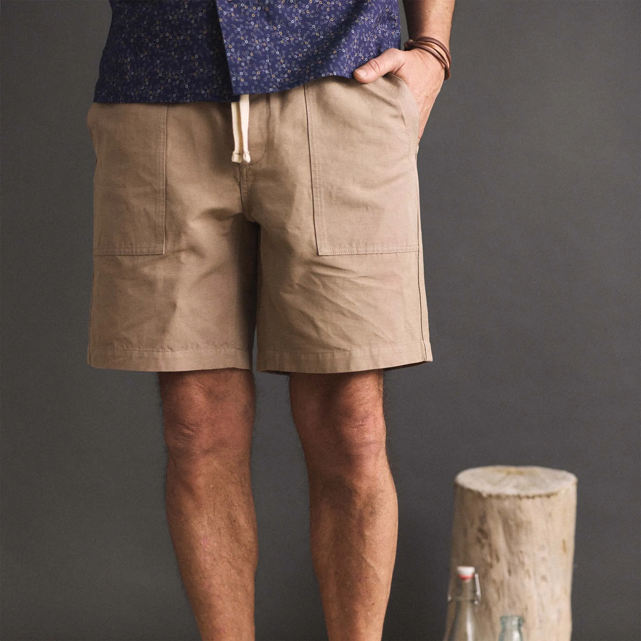 The Apres Trail Short in Dried Earth Slub sold by Taylor Stitch product image thumbnail 2