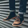 The Chukka in Weatherproof Chocolate Suede sold by Taylor Stitch