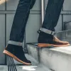 The Chukka in Weatherproof Chocolate Suede sold by Taylor Stitch