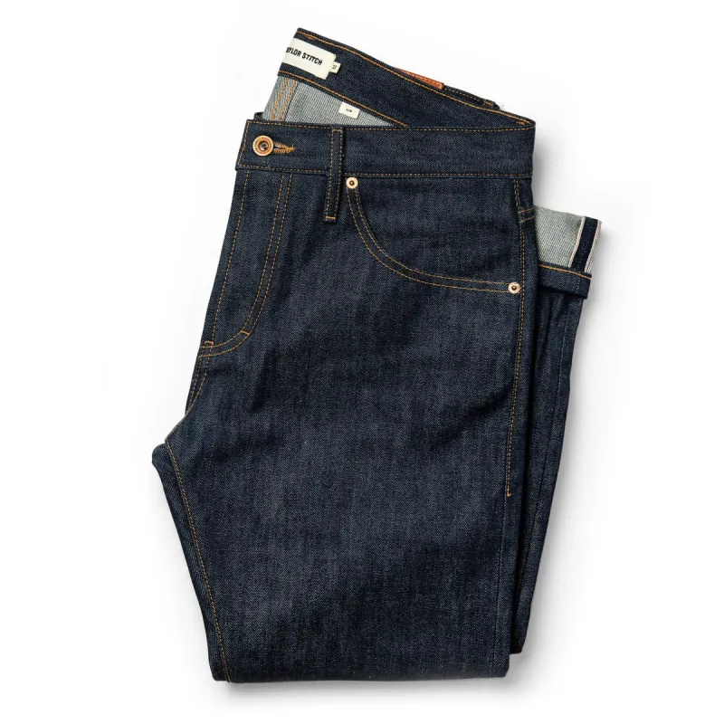 The Slim Jean in Cone Mills Reserve Selvage sold by Taylor Stitch