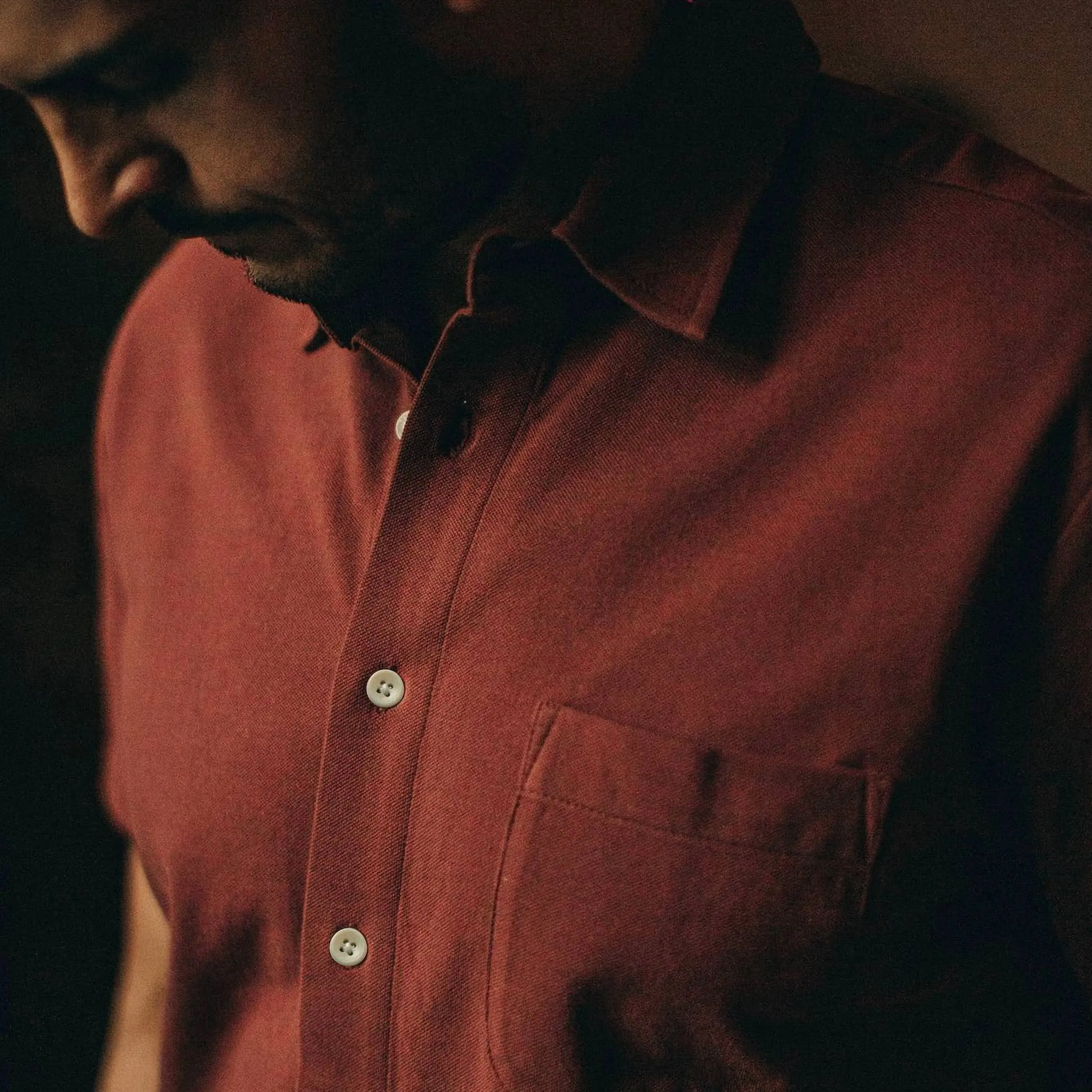 The Short Sleeve California in Rust Pique sold by Taylor Stitch product image thumbnail 4