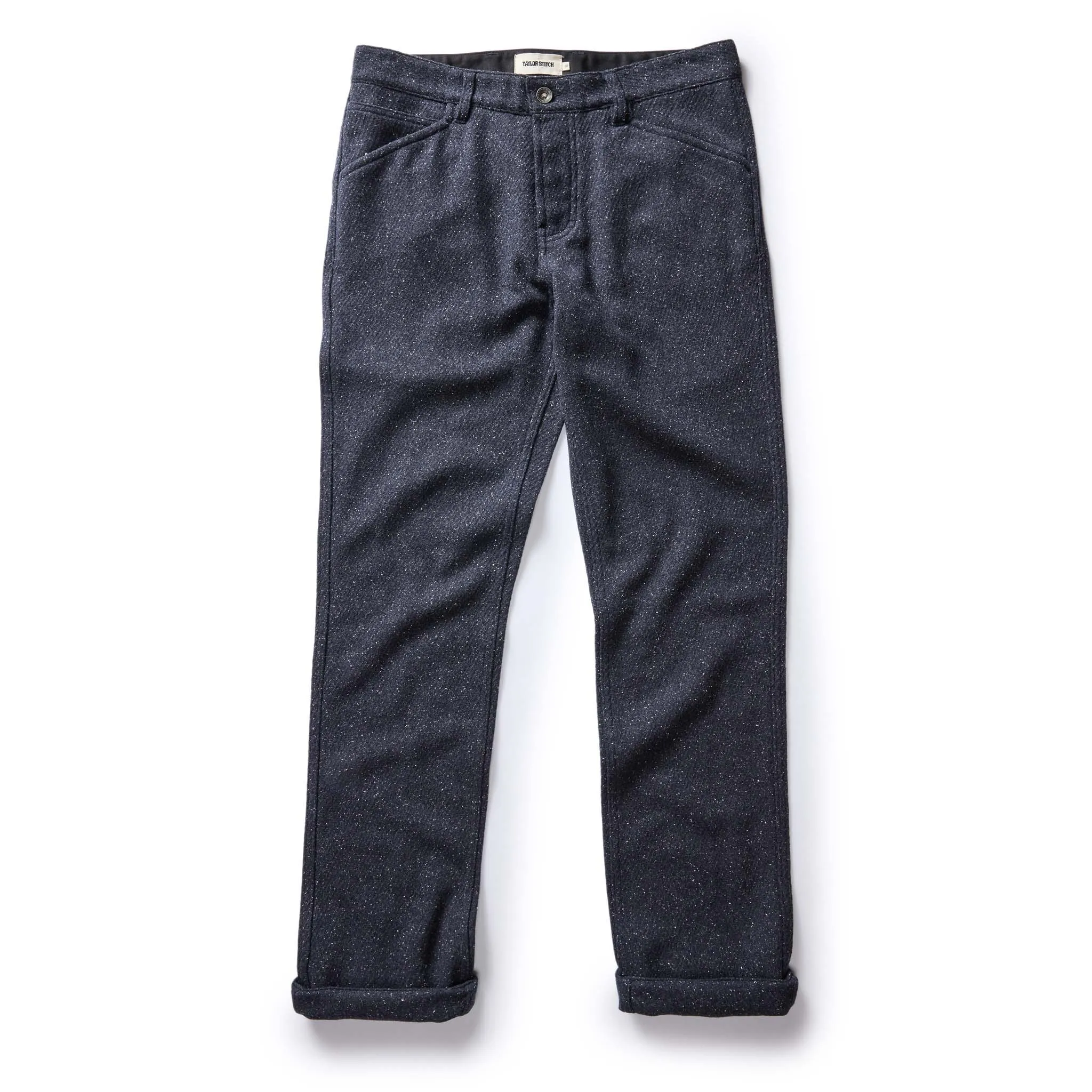 The Camp Pant in Navy Nep Wool sold by Taylor Stitch product image thumbnail 5