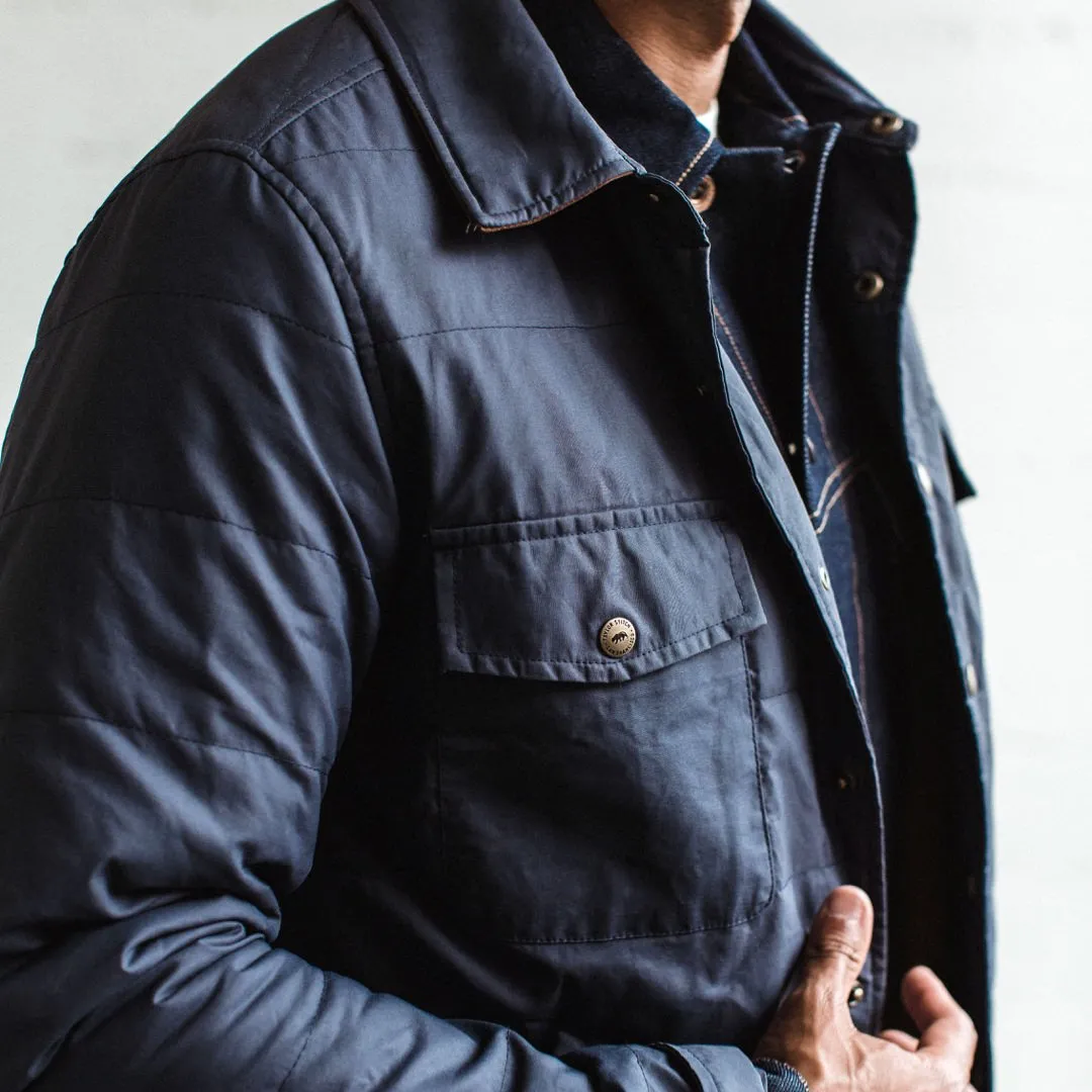 The Garrison Shirt Jacket in Navy Dry Wax sold by Taylor Stitch product image thumbnail 5
