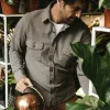 The Utility Shirt in Charcoal Jacquard sold by Taylor Stitch