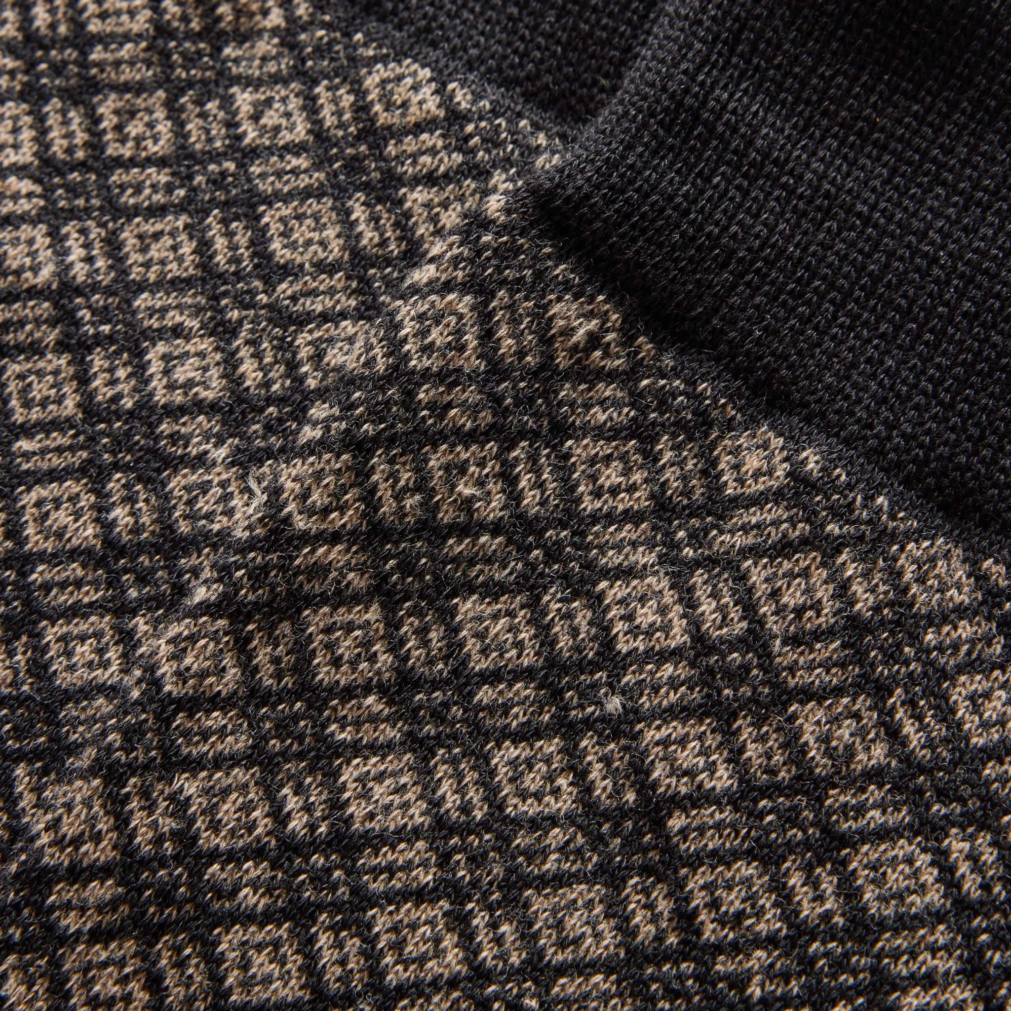 The Crew Sock in Coal Jacquard sold by Taylor Stitch product image thumbnail 5