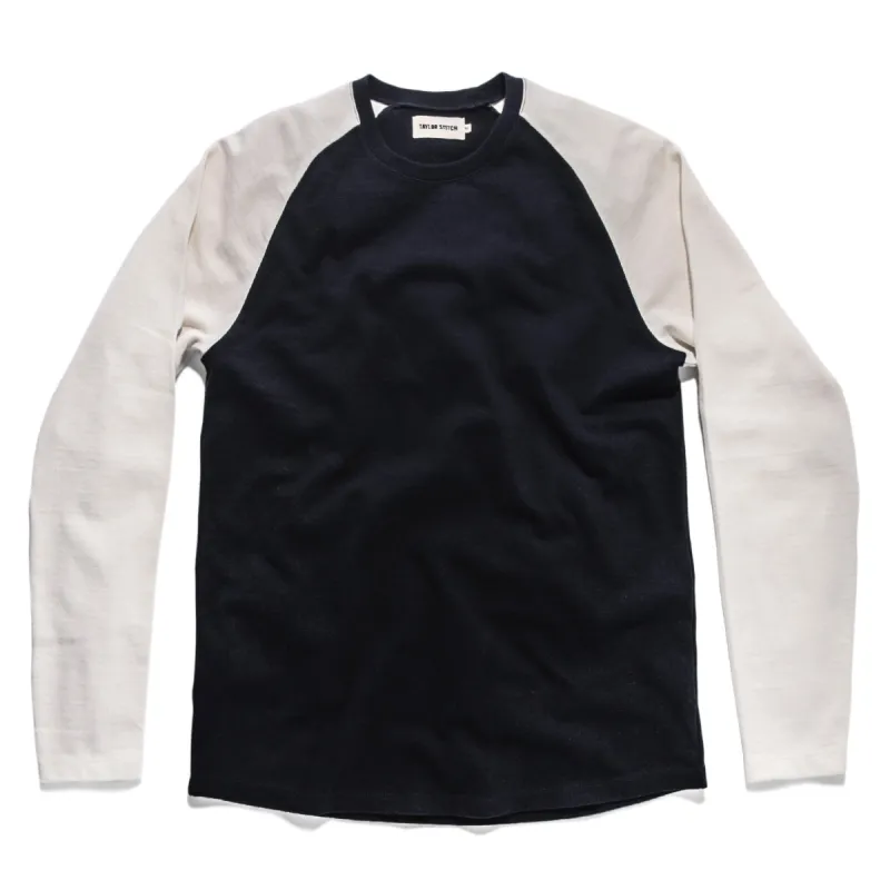 The Heavy Bag Baseball Tee in Navy sold by Taylor Stitch