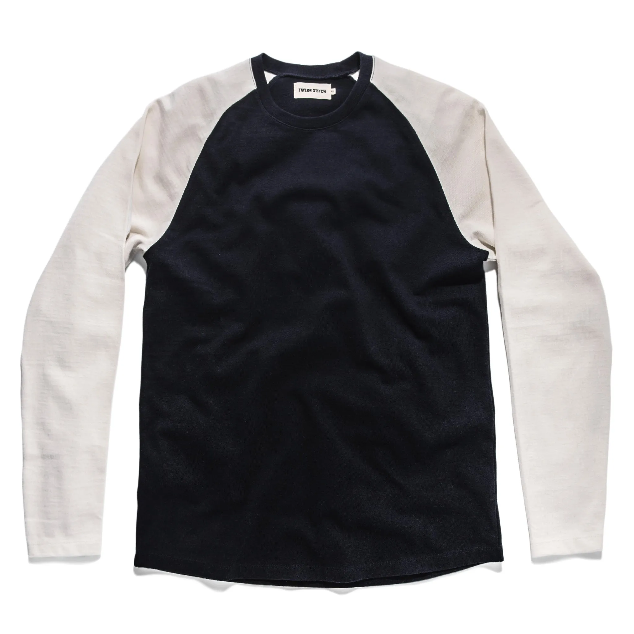 The Heavy Bag Baseball Tee in Navy sold by Taylor Stitch