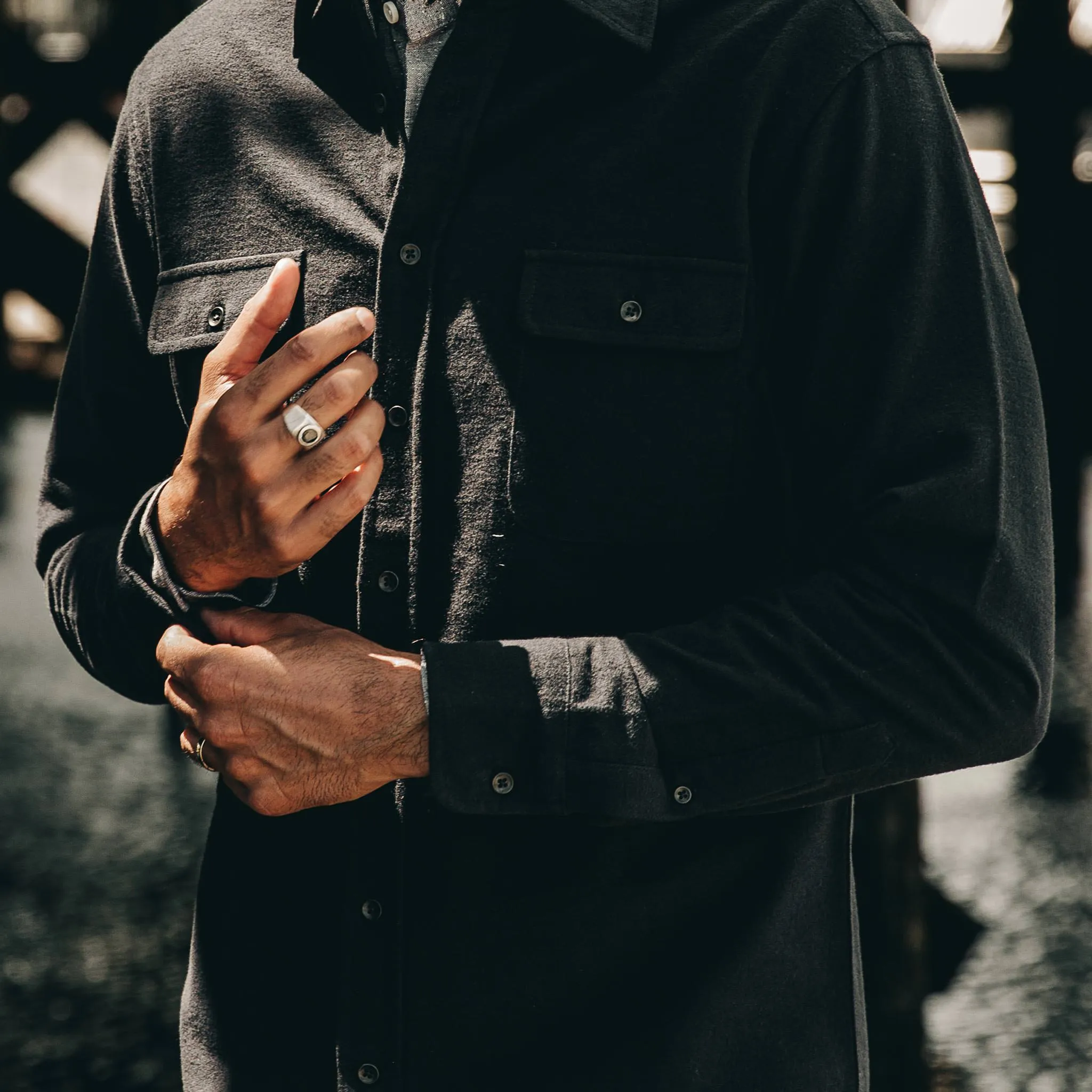 The Yosemite Shirt in Black sold by Taylor Stitch product image thumbnail 4