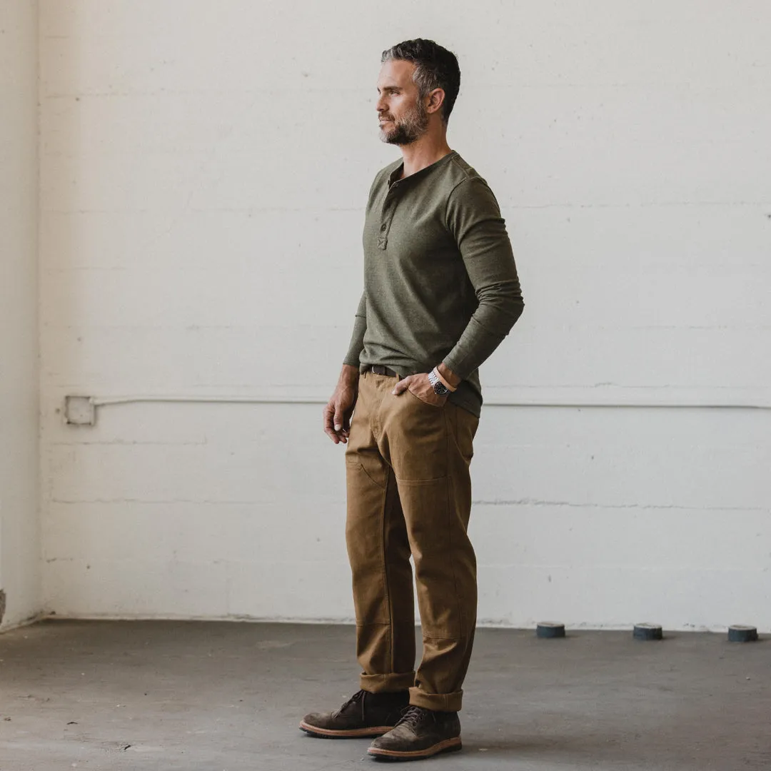 The Heavy Bag Henley in Fatigue Green sold by Taylor Stitch product image thumbnail 2