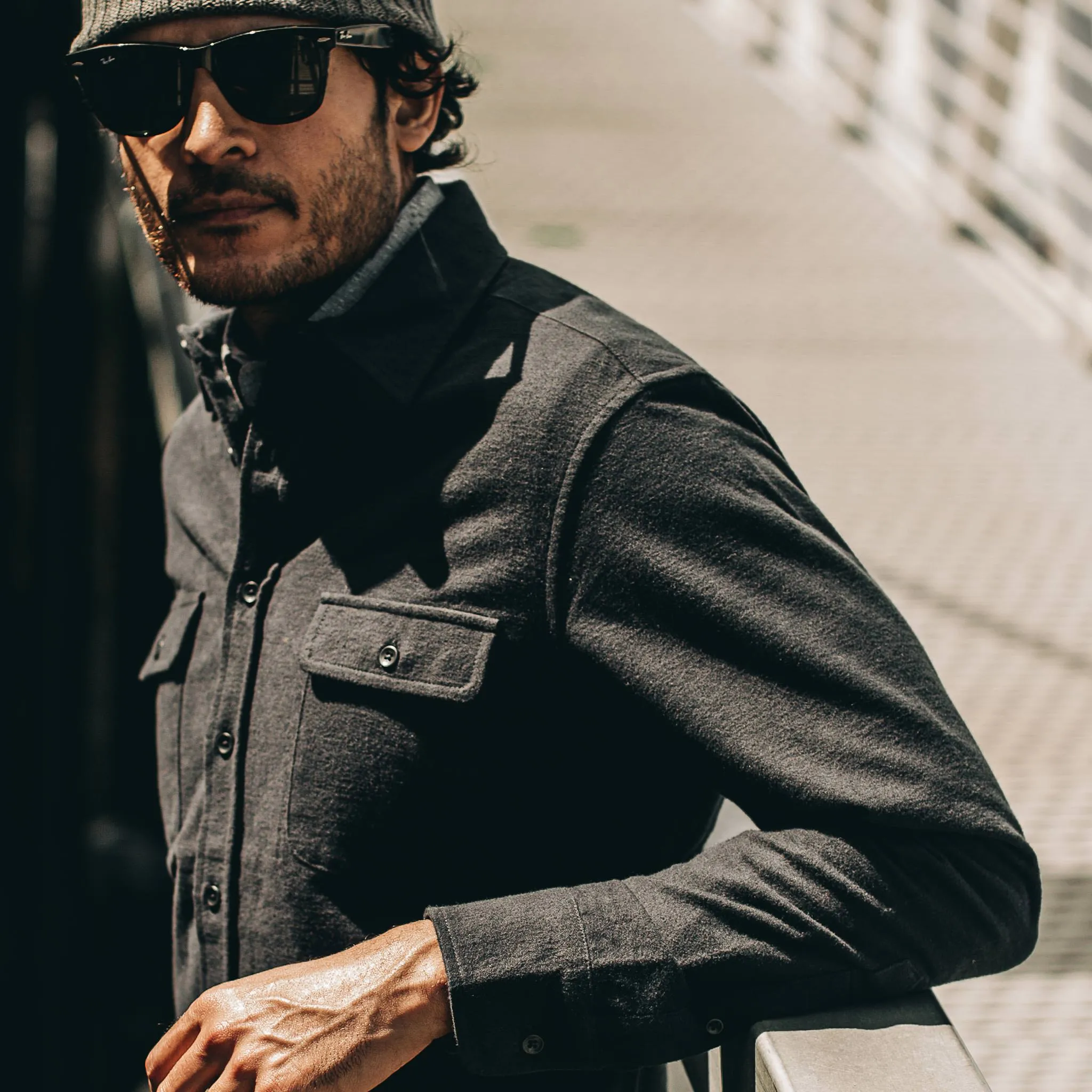 The Yosemite Shirt in Black sold by Taylor Stitch product image thumbnail 5