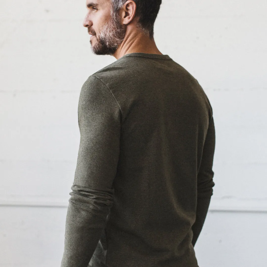 The Heavy Bag Henley in Fatigue Green sold by Taylor Stitch product image thumbnail 5