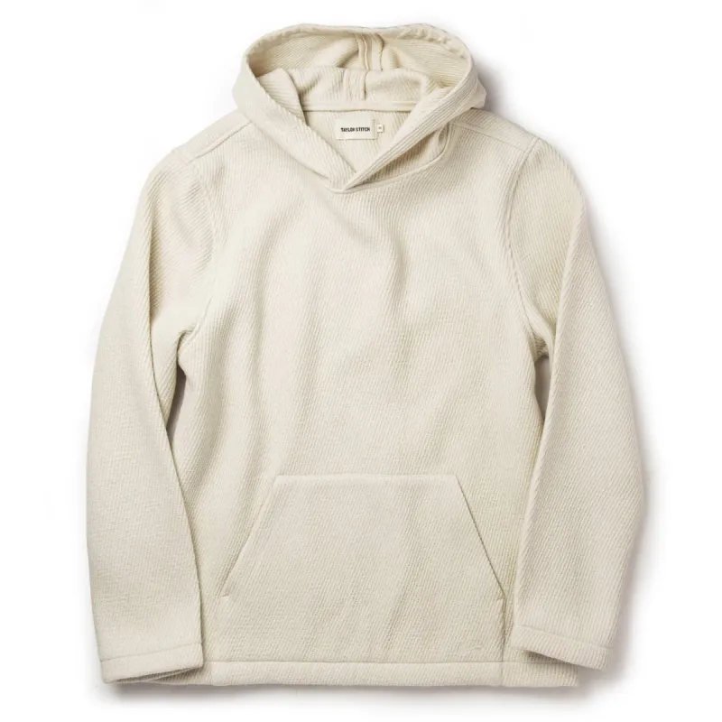 The Nomad Hoodie in Natural Twill sold by Taylor Stitch