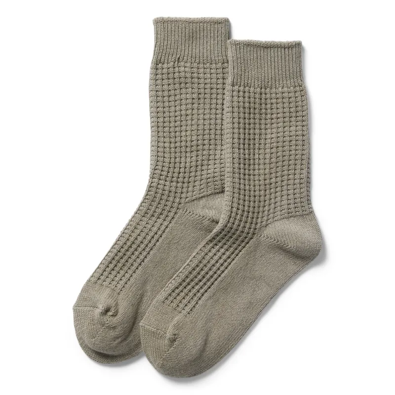 The Waffle Sock in Sagebrush sold by Taylor Stitch