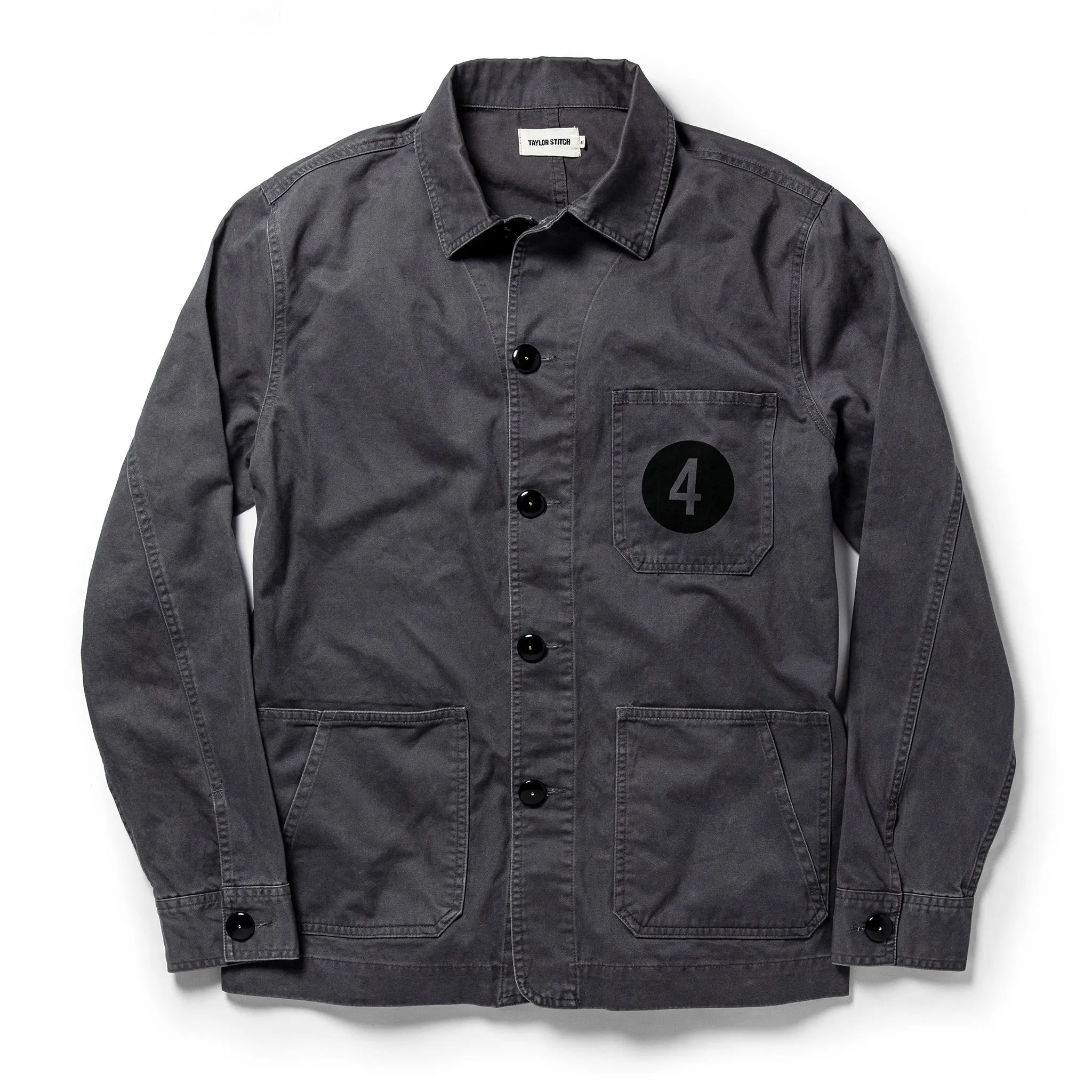 The Fourtillfour Ojai Jacket in Washed Charcoal sold by Taylor Stitch