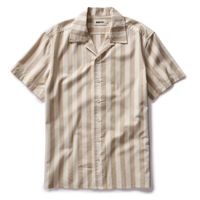 The Short Sleeve Davis Shirt in Sandbar Stripe sold by Taylor Stitch