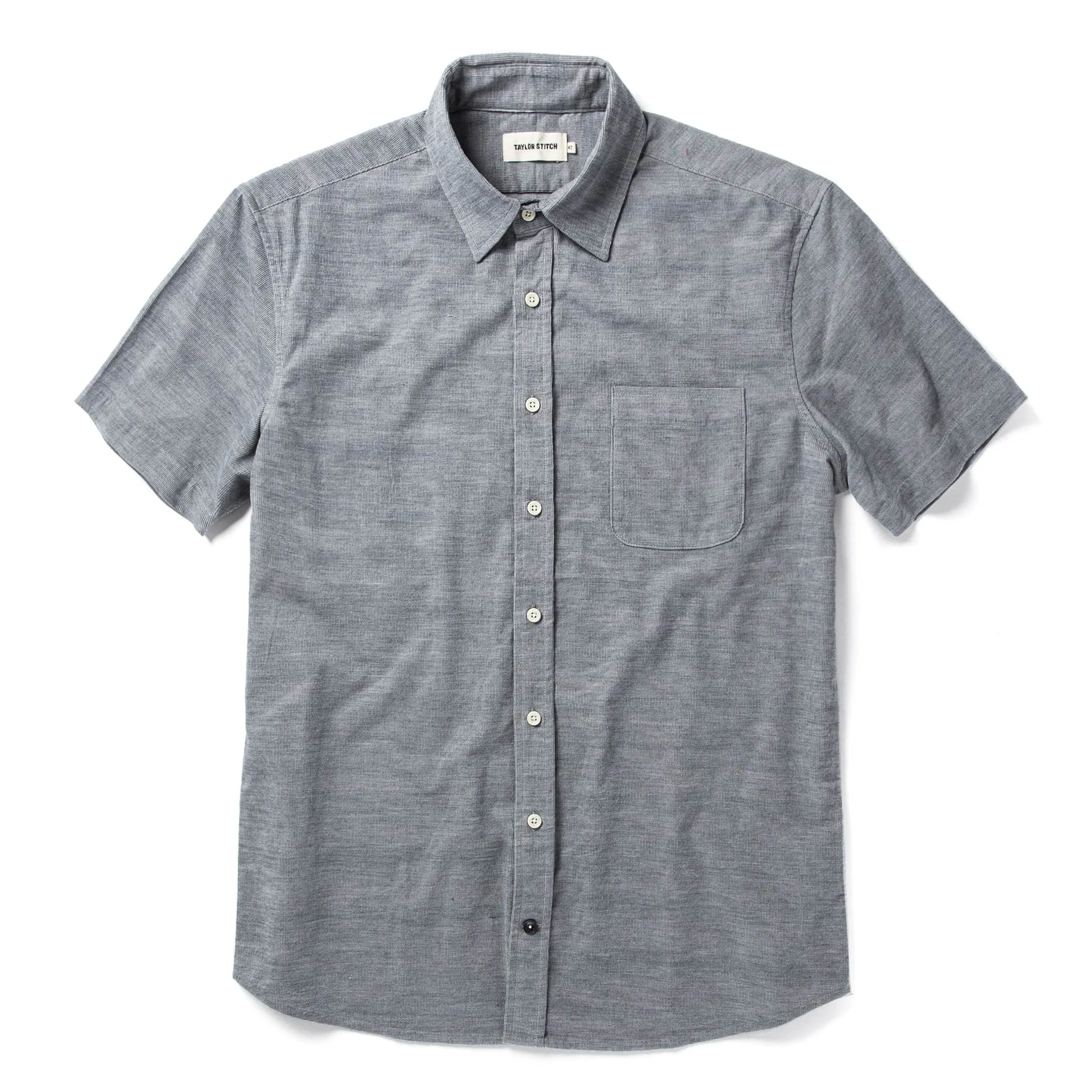 The Short Sleeve California in Slate Cord sold by Taylor Stitch