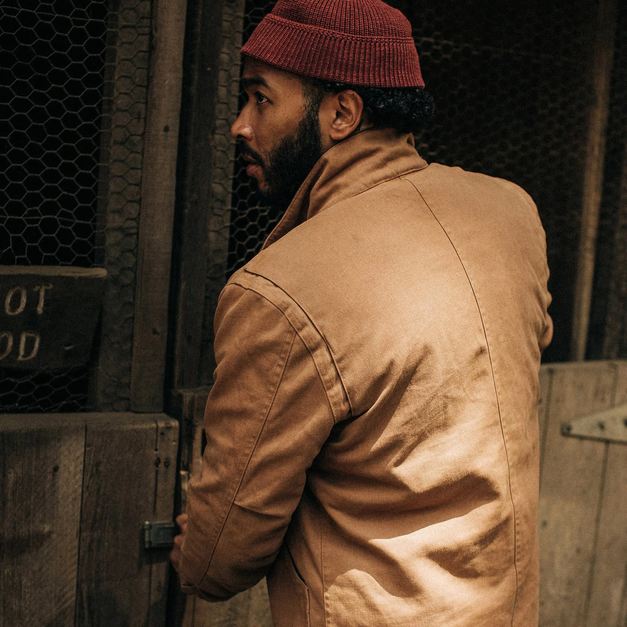 The Workhorse Jacket in Tobacco Boss Duck sold by Taylor Stitch product image thumbnail 5