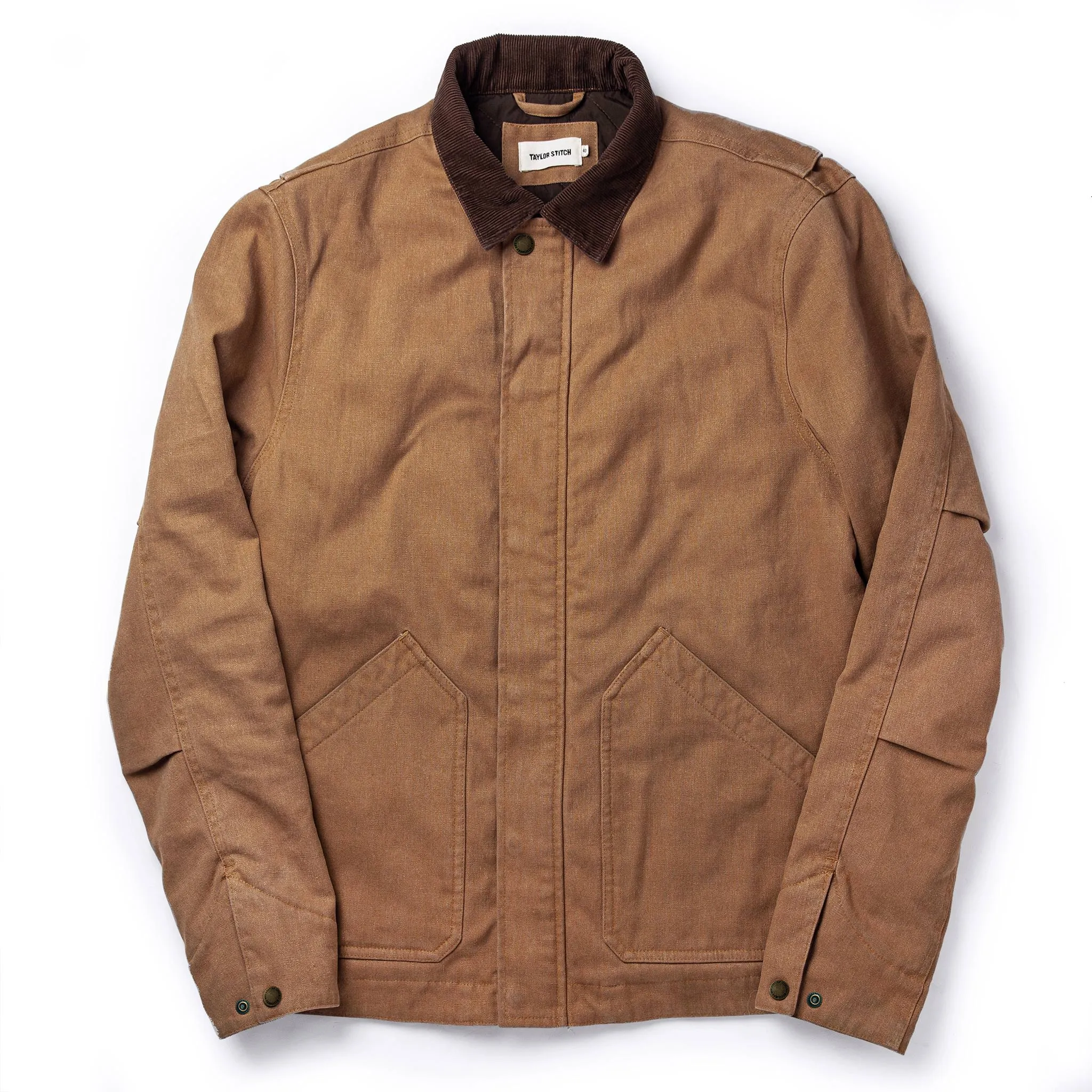The Workhorse Jacket in Tobacco Boss Duck sold by Taylor Stitch