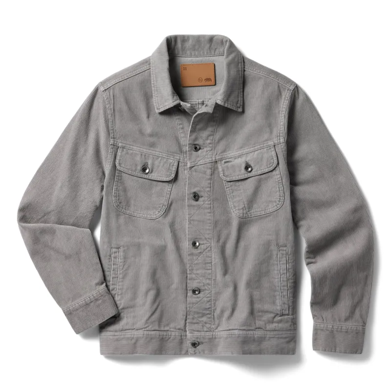 The Long Haul Jacket in Steeple Grey Cord sold by Taylor Stitch