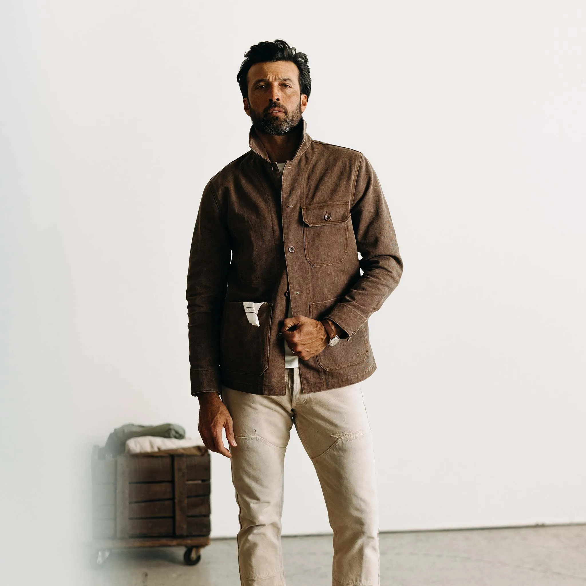 The Fremont Jacket in Aged Penny Chipped Canvas sold by Taylor Stitch product image thumbnail 2