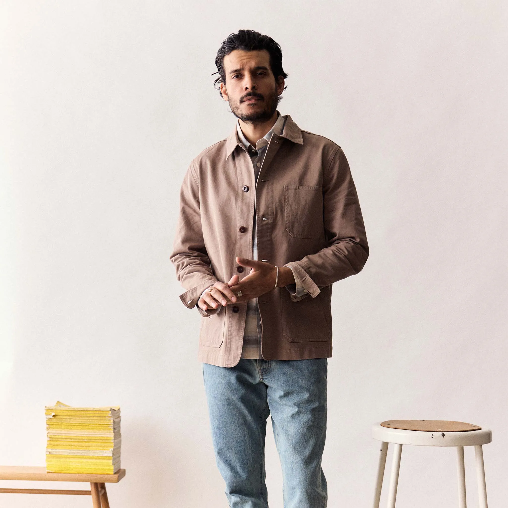 The Ojai Jacket in Organic Dried Earth Foundation Twill sold by Taylor Stitch product image thumbnail 2