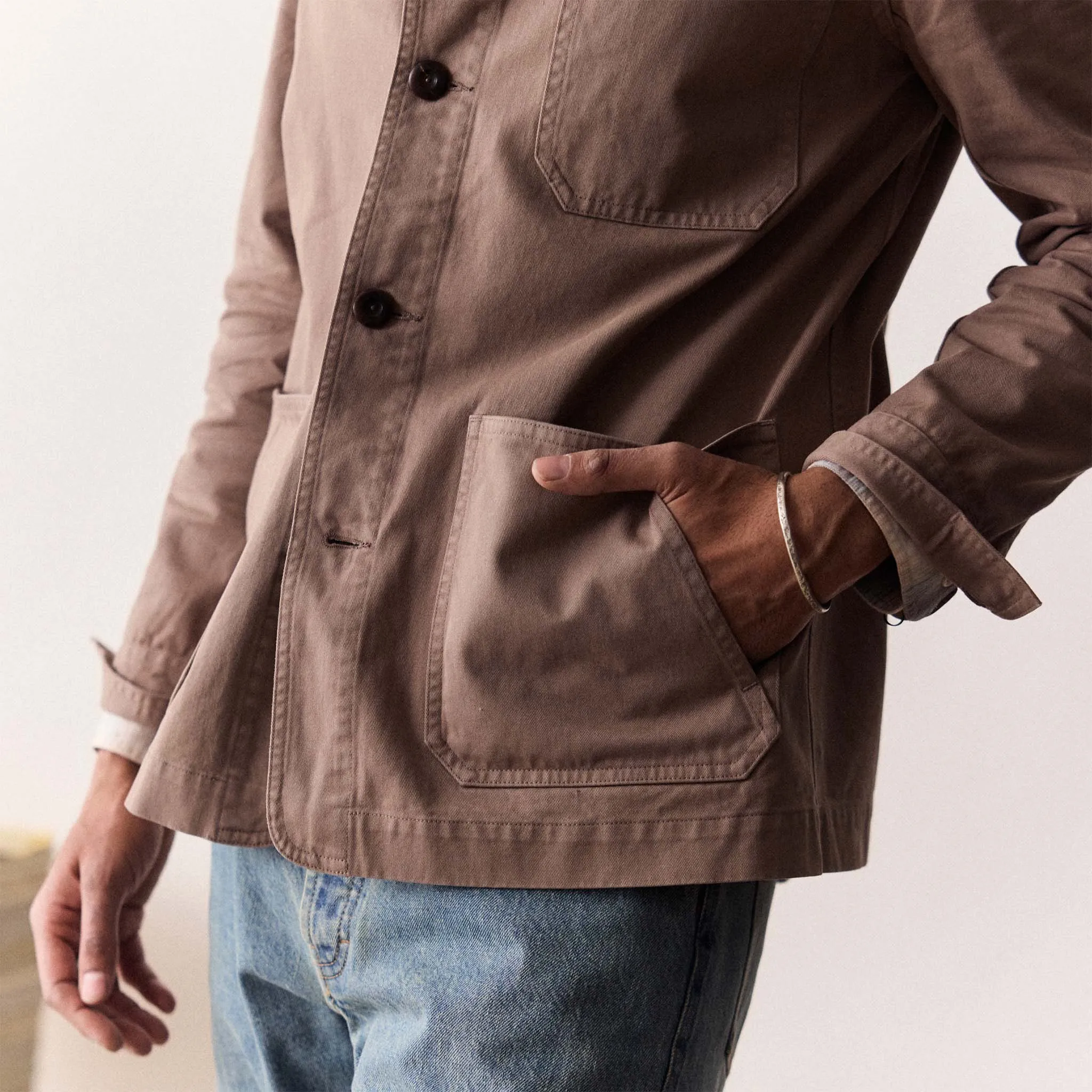 The Ojai Jacket in Organic Dried Earth Foundation Twill sold by Taylor Stitch product image thumbnail 4
