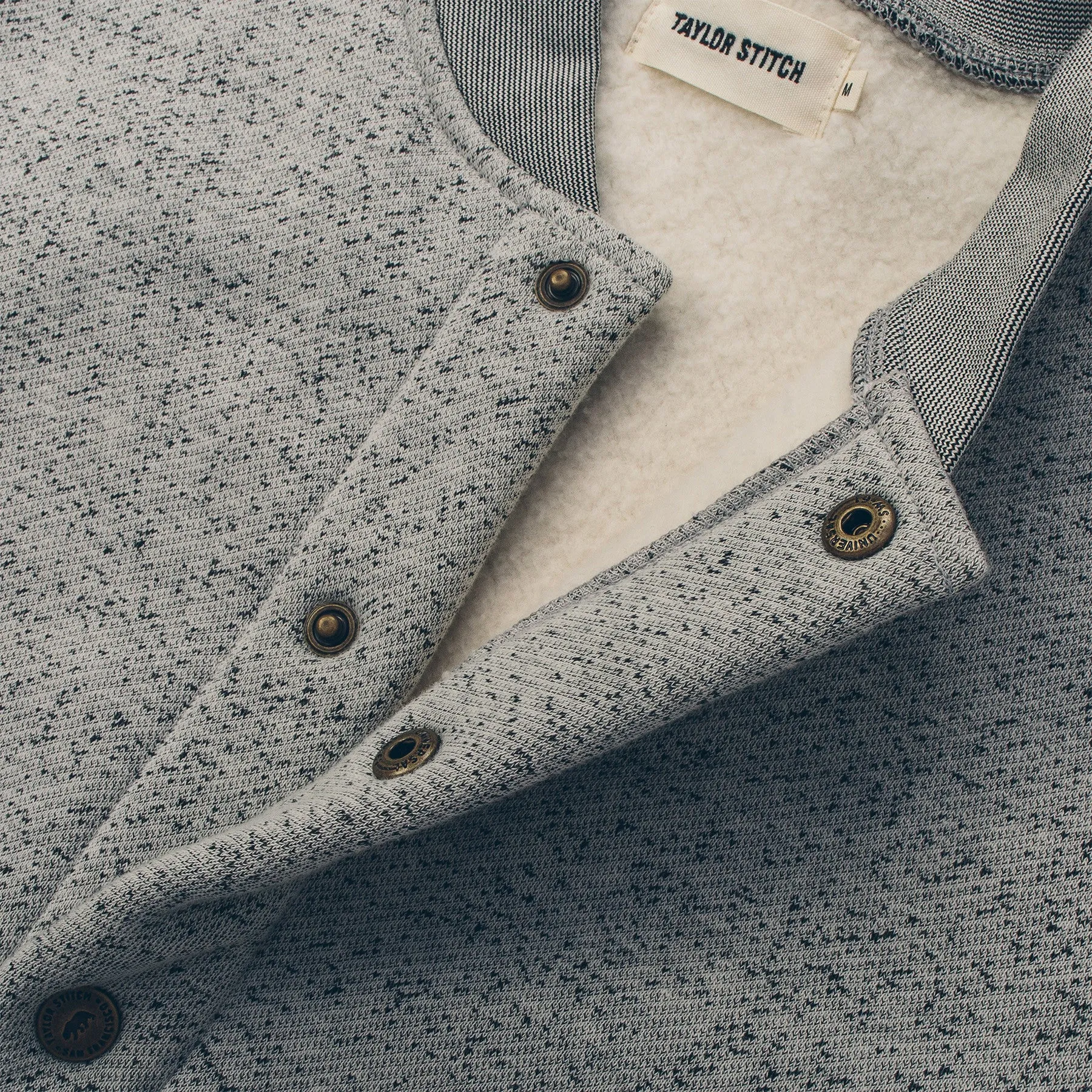 The Bomber in White Fleck Fleece sold by Taylor Stitch product image thumbnail 2