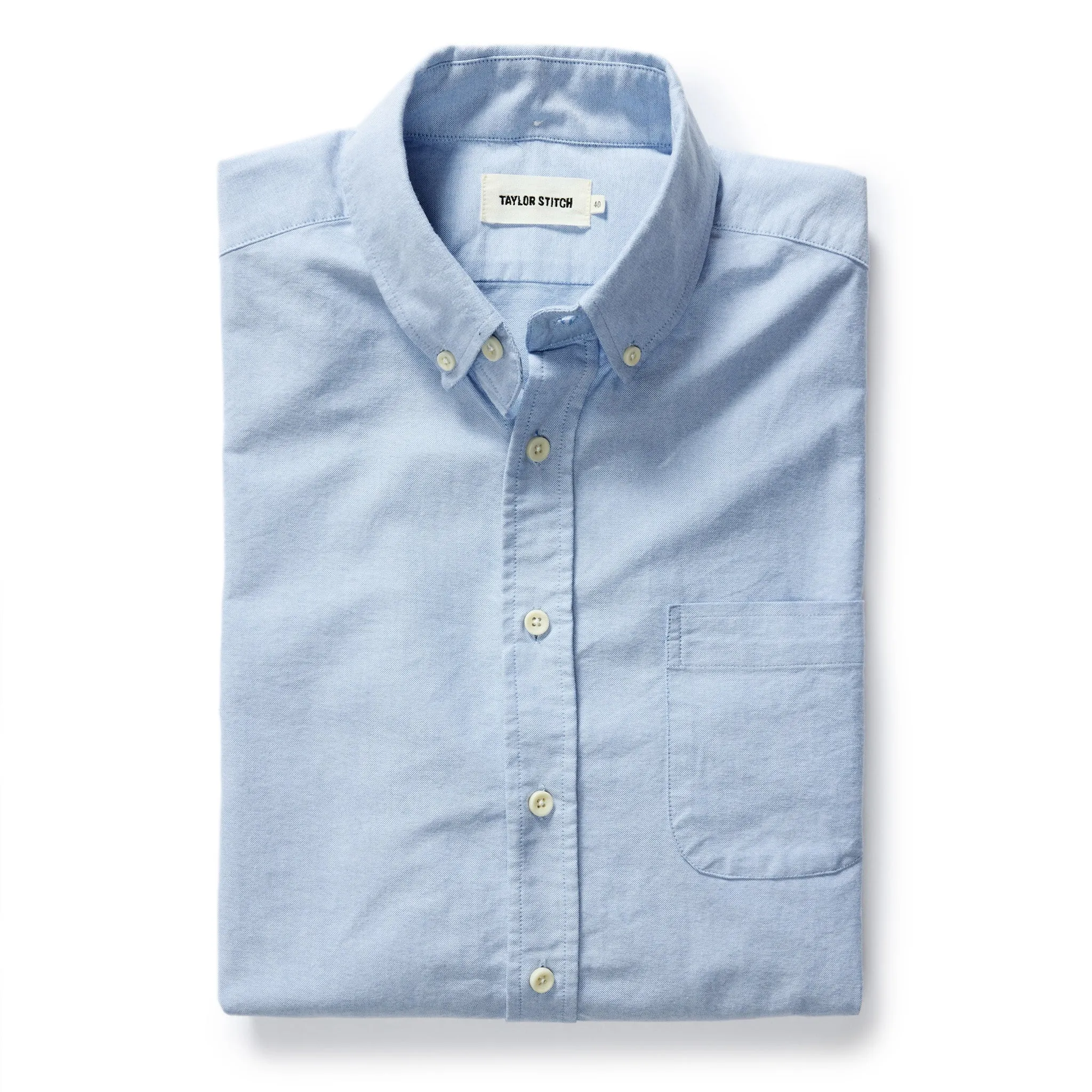 The Jack in Blue Everyday Oxford sold by Taylor Stitch