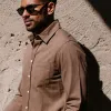 The California in Khaki Herringbone sold by Taylor Stitch