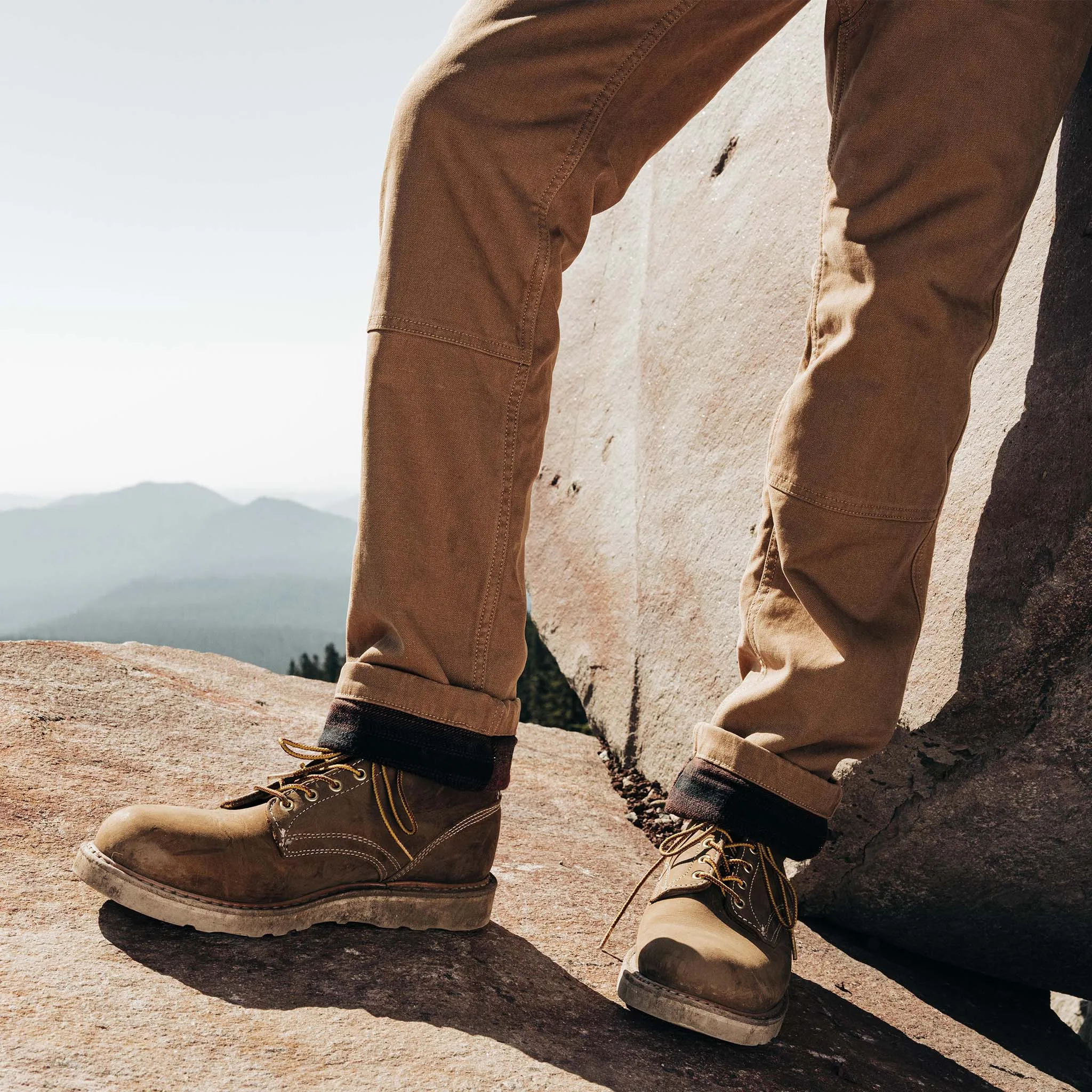 The Lined Chore Pant in Tobacco Boss Duck sold by Taylor Stitch product image thumbnail 4