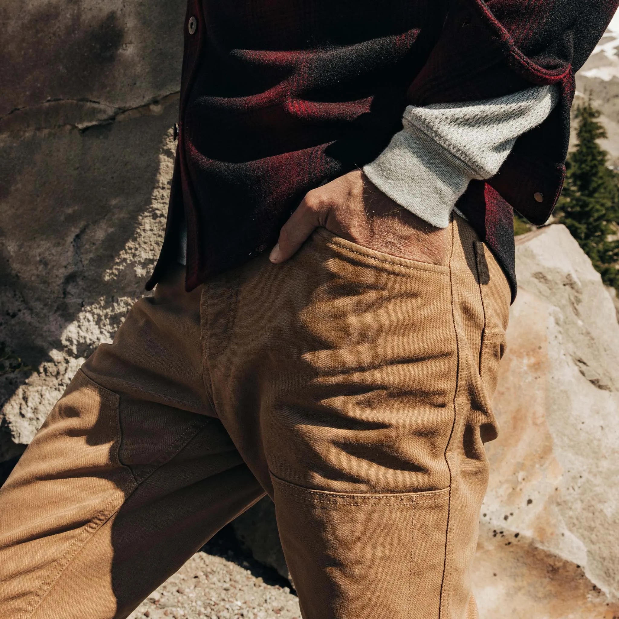 The Lined Chore Pant in Tobacco Boss Duck sold by Taylor Stitch product image thumbnail 3