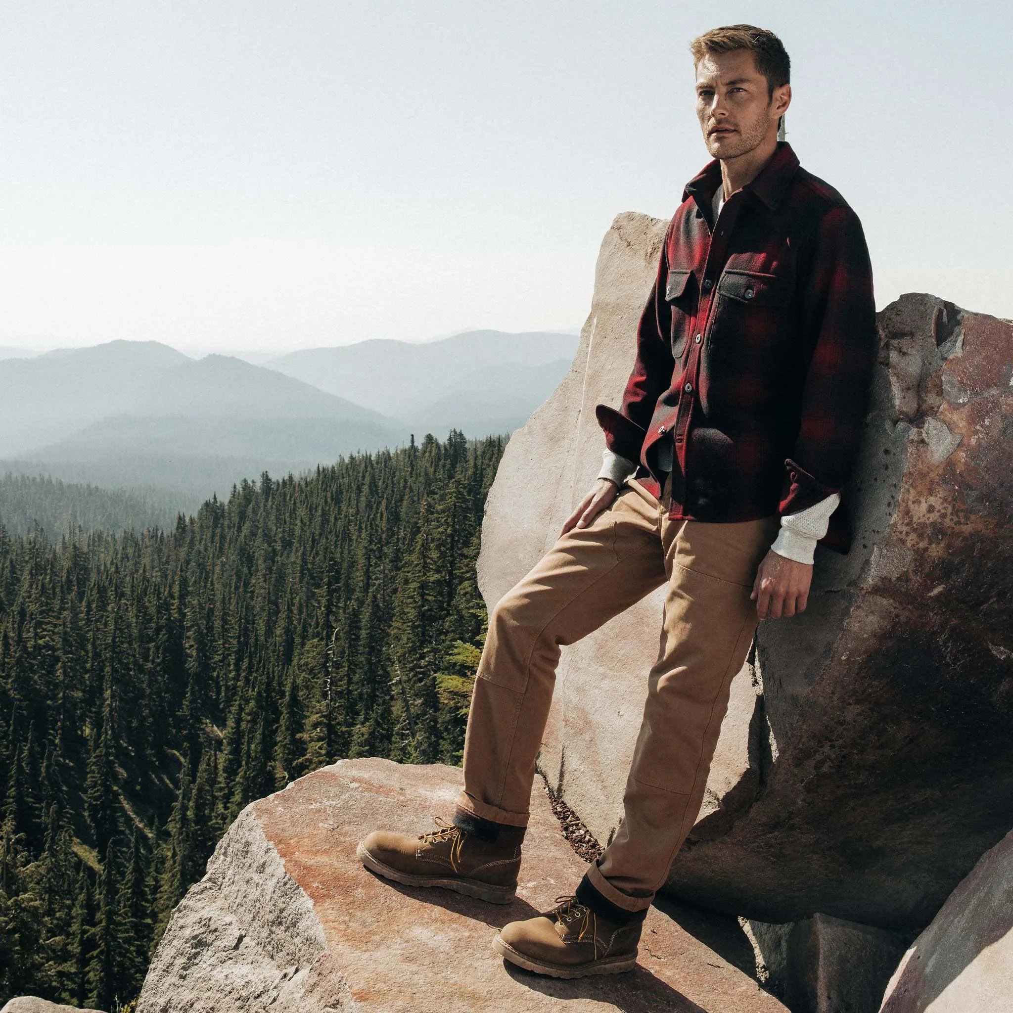 The Lined Chore Pant in Tobacco Boss Duck sold by Taylor Stitch product image thumbnail 2