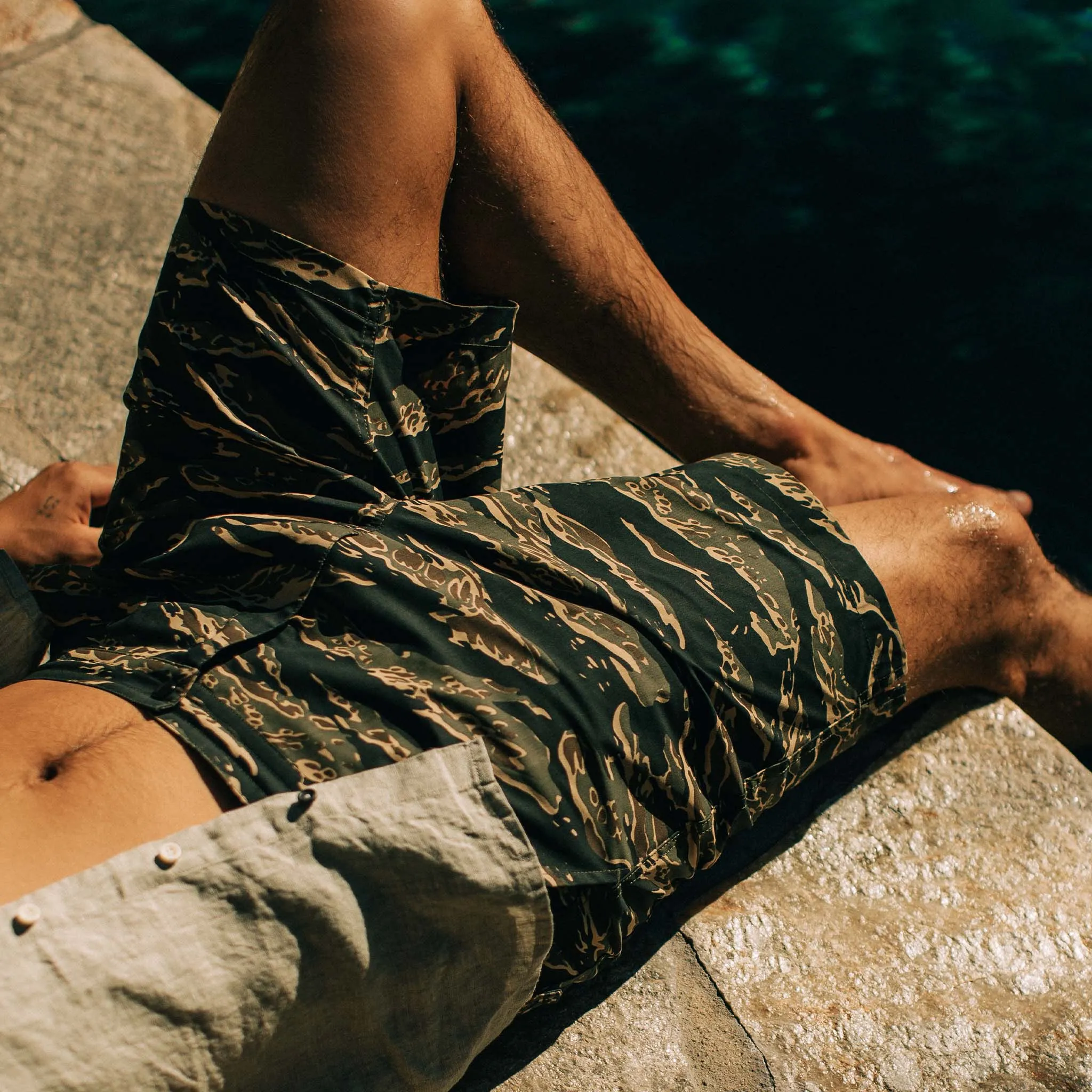 The Adventure Short in Tiger Camo sold by Taylor Stitch product image thumbnail 4