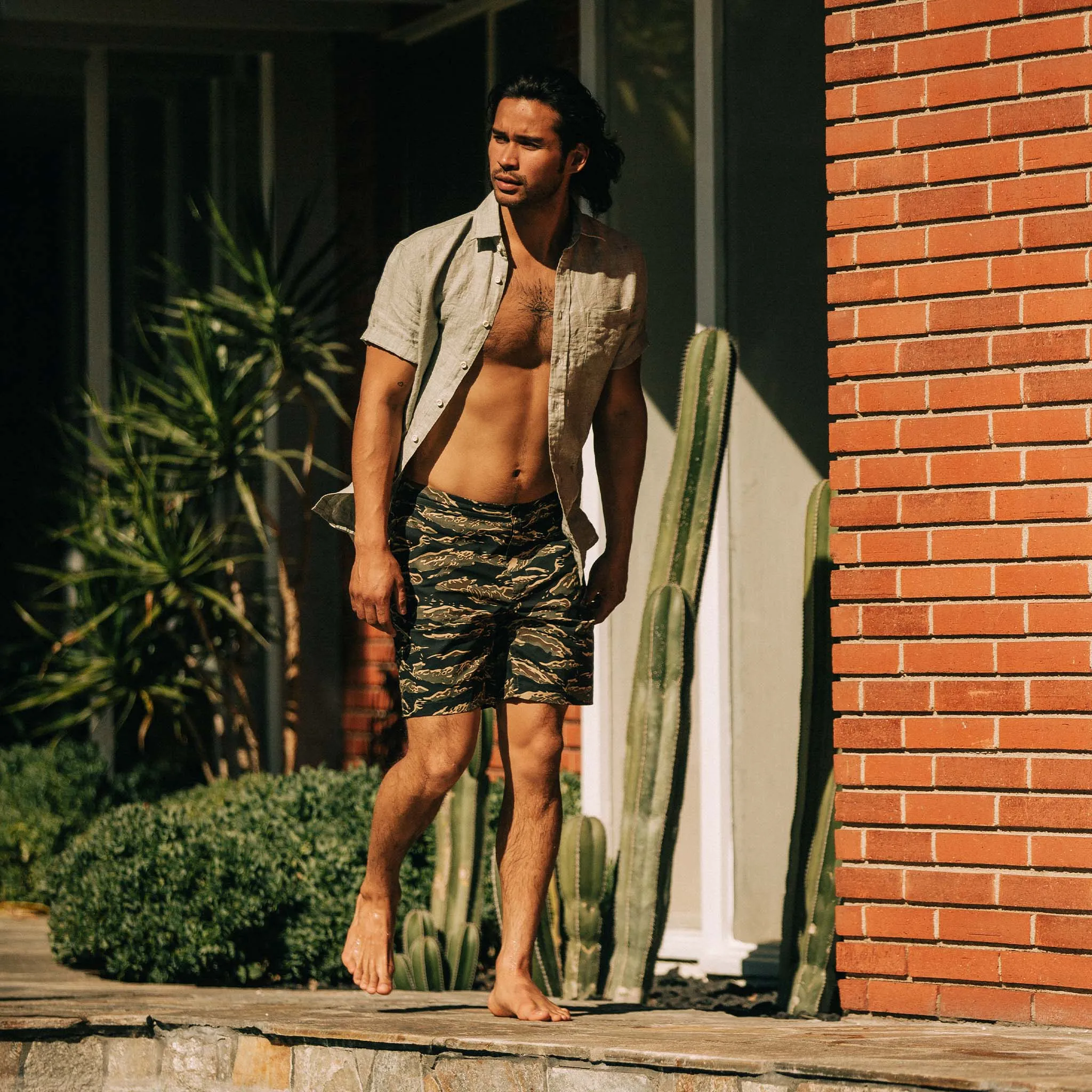 The Adventure Short in Tiger Camo sold by Taylor Stitch product image thumbnail 5