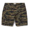 The Adventure Short in Tiger Camo sold by Taylor Stitch