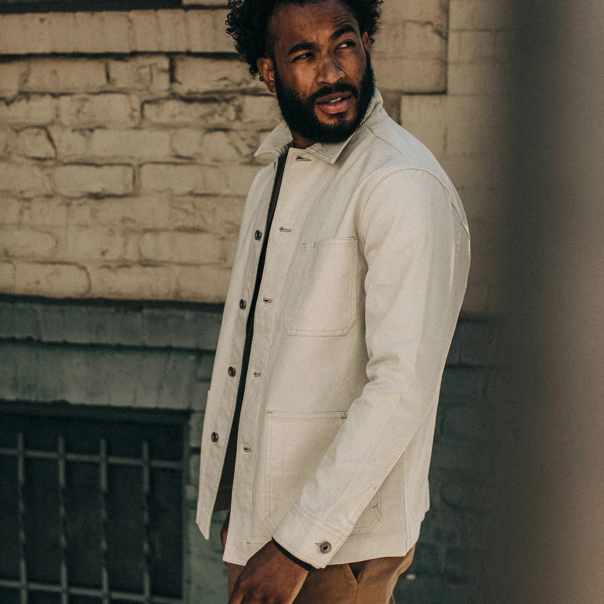 The Ojai Jacket in Natural Boss Duck sold by Taylor Stitch product image thumbnail 4