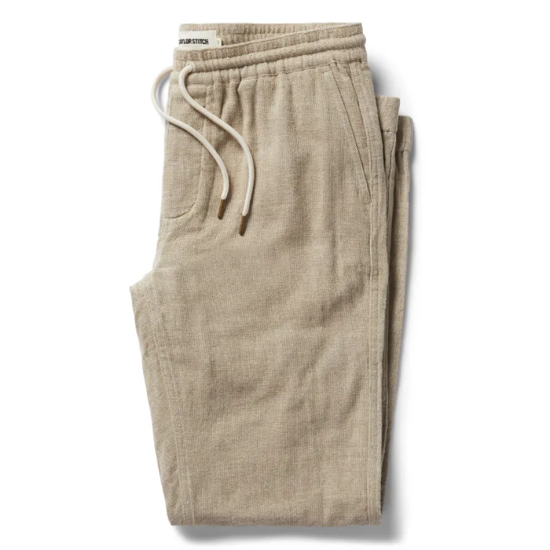The Apres Pant in Oat Donegal sold by Taylor Stitch
