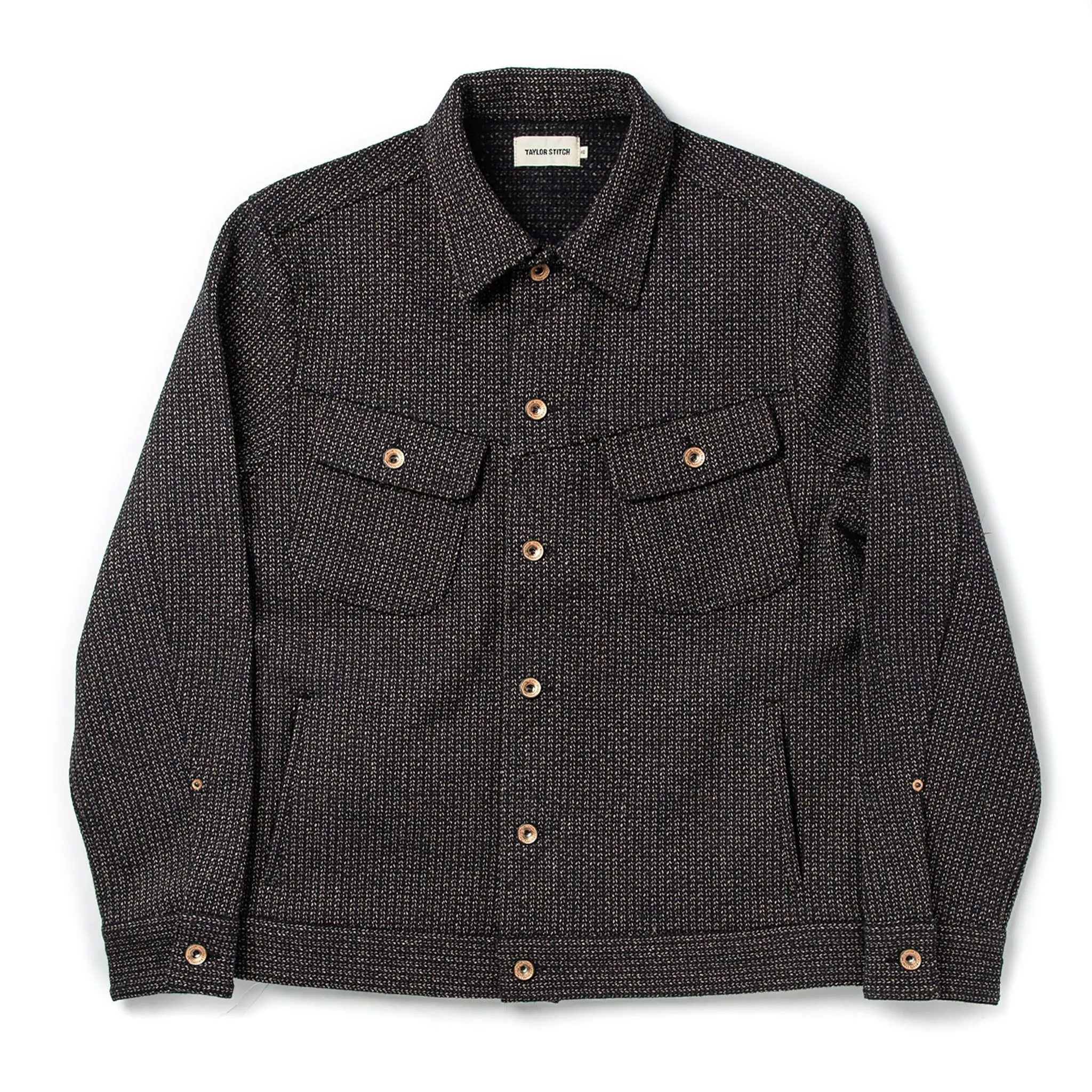 The Long Haul Jacket in Wool Beach Cloth sold by Taylor Stitch