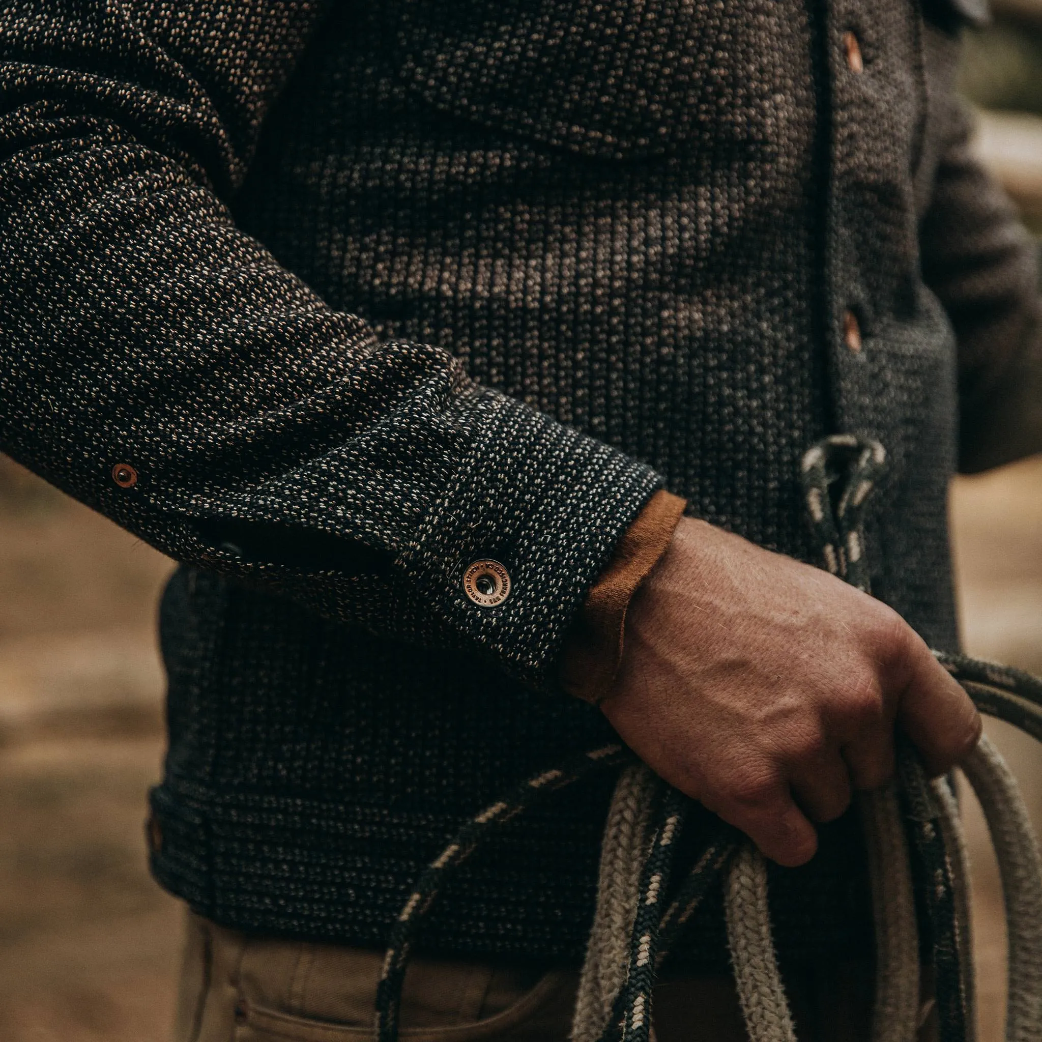 The Long Haul Jacket in Wool Beach Cloth sold by Taylor Stitch product image thumbnail 5