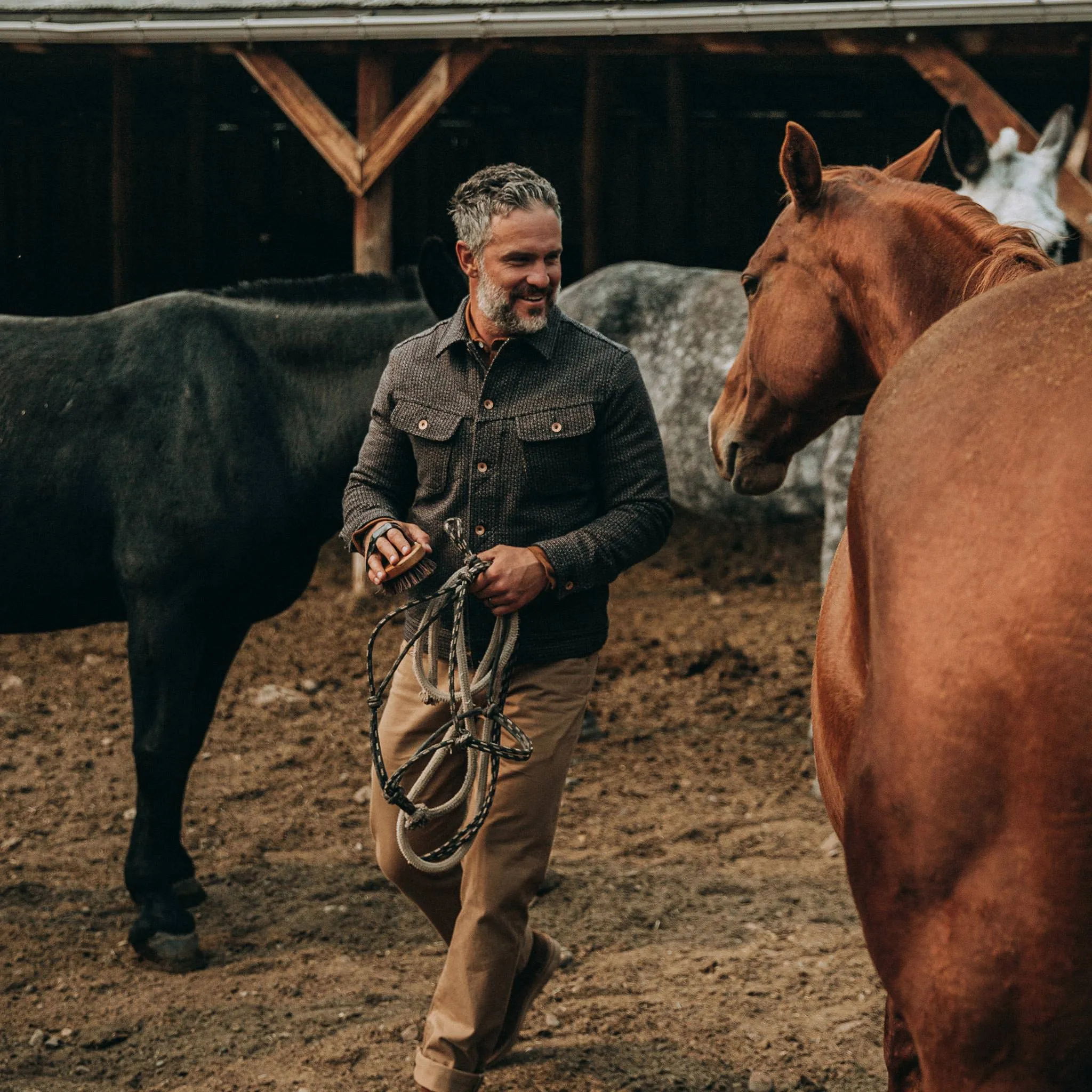 The Long Haul Jacket in Wool Beach Cloth sold by Taylor Stitch product image thumbnail 2