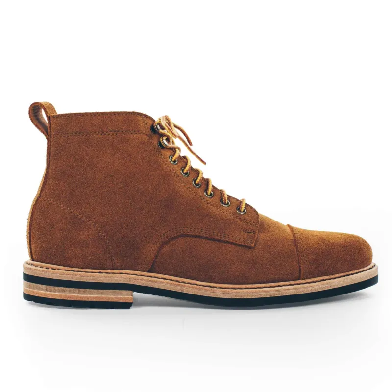 The Mark Boot in Peanut Oiled Rough Out - Extra Widths sold by Taylor Stitch