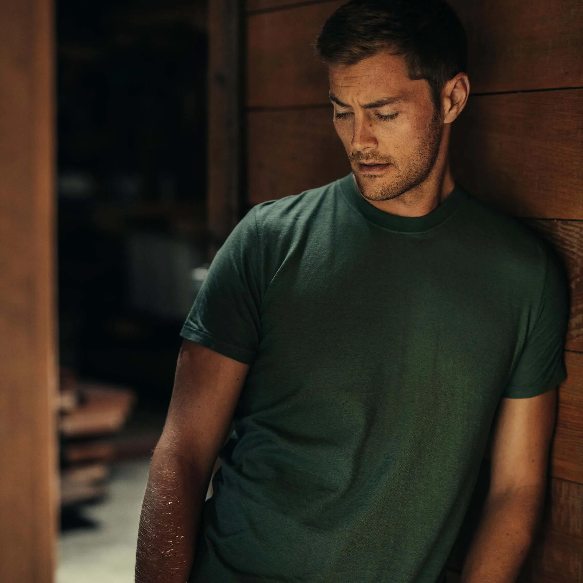 The Cotton Hemp Tee in Pine sold by Taylor Stitch product image thumbnail 2
