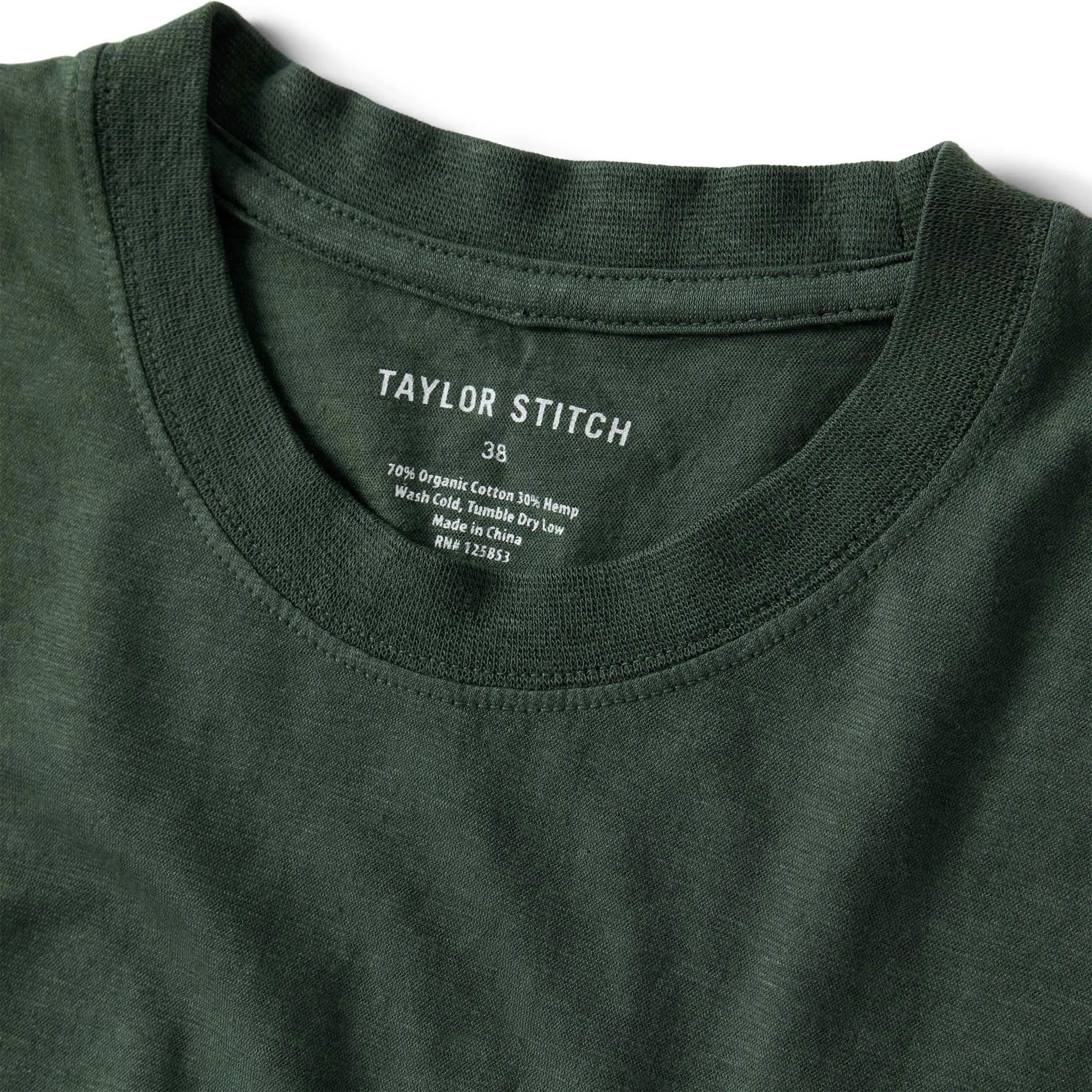 The Cotton Hemp Tee in Pine sold by Taylor Stitch product image thumbnail 5